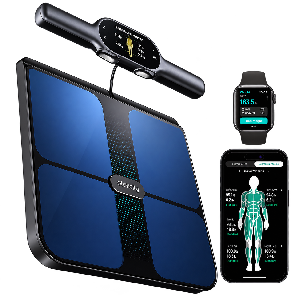 Etekcity WiFi 8-Electrode Smart Scale for Body Weight and Fat