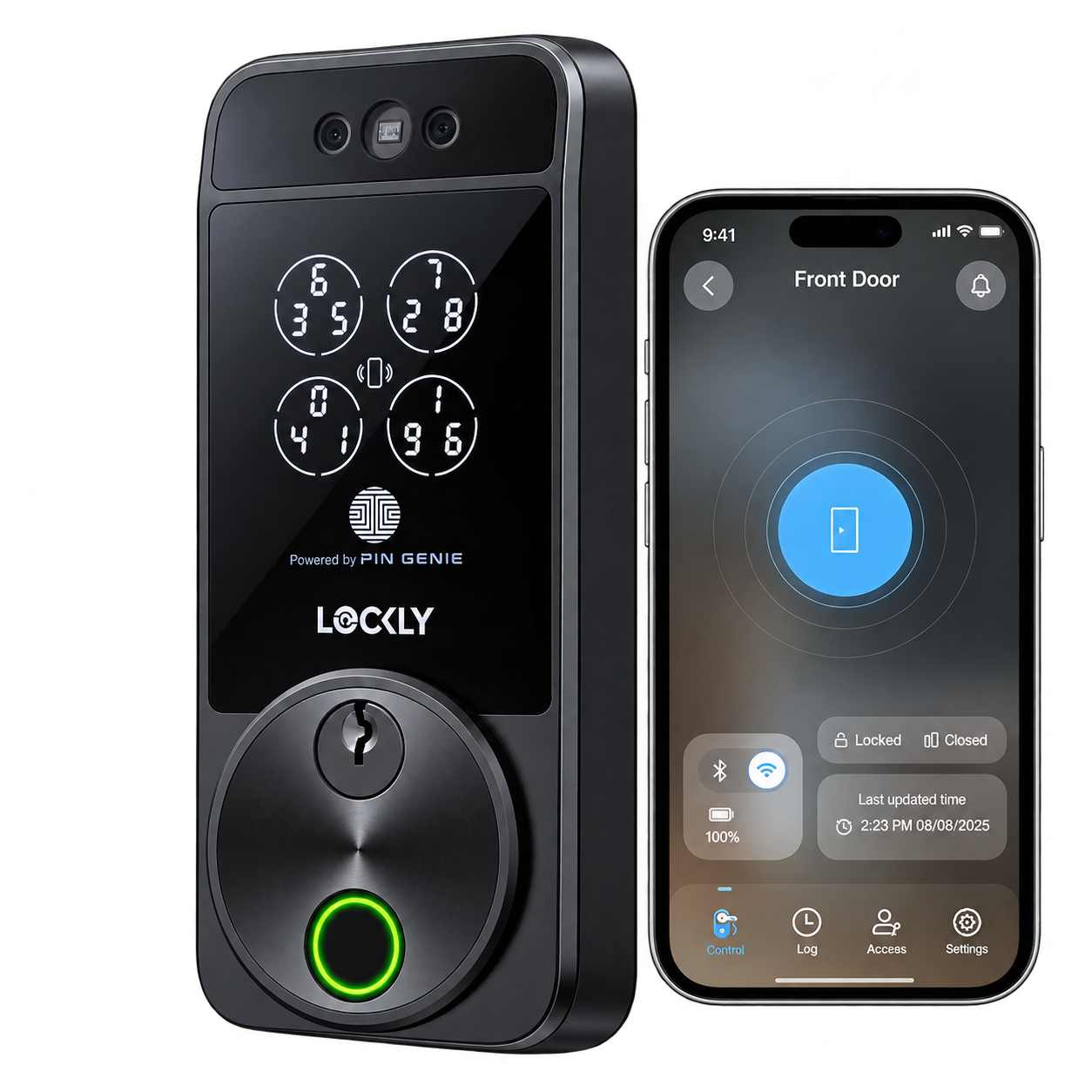 Lockly Visage Zeno Smart Lock – Facial Recognition & Fingerprint Deadbolt