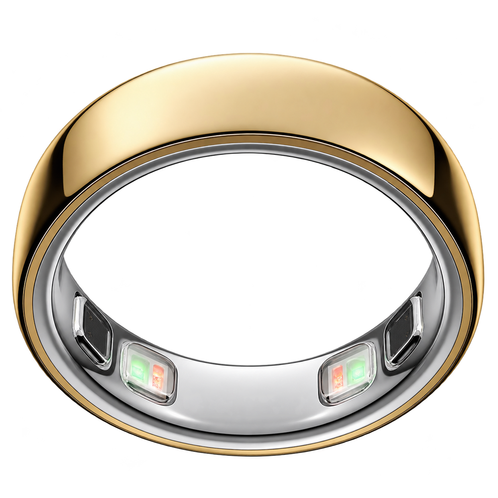OURA Ring 5 Smart Ring – Gold – Size 8 | Fitness & Sleep Tracker