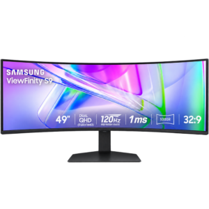 Samsung 49” Business Curved Ultrawide Dual QHD Monitor – ViewFinity S9