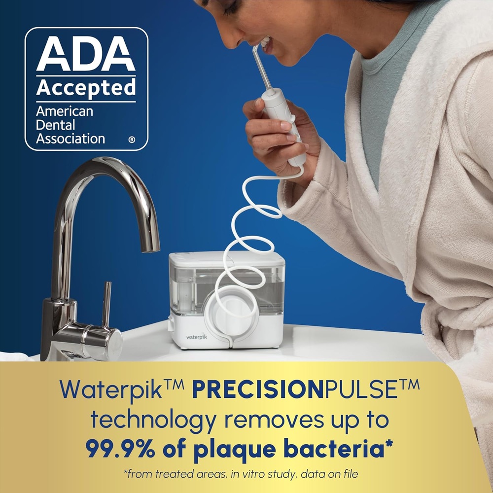 Waterpik ION Professional Water Flosser – Rechargeable, White (2-Pack)